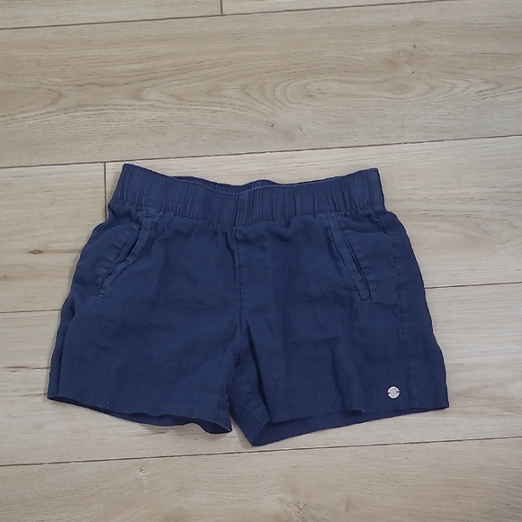 Lilly Pulitzer Pants - Lilly Pulitzer Dark Blue Linen Shorts Xxs